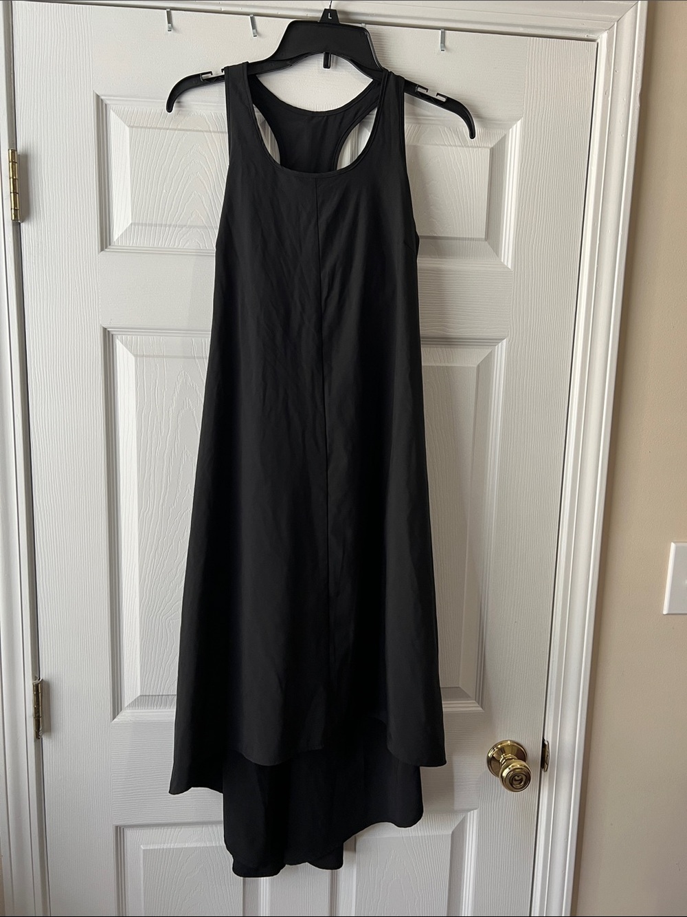 HALARA Black High-Low Racerback Dress